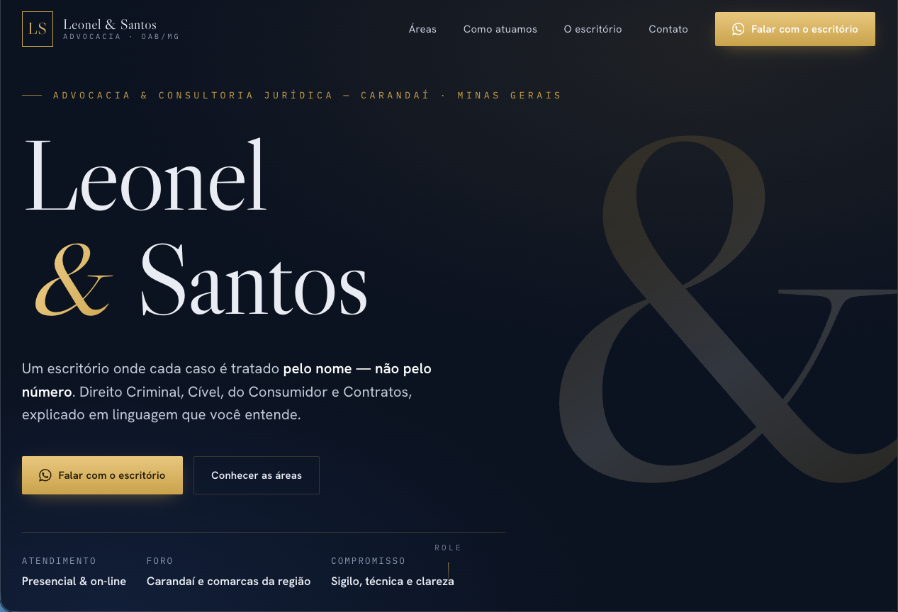 Prévia do projeto Leonel&Santos